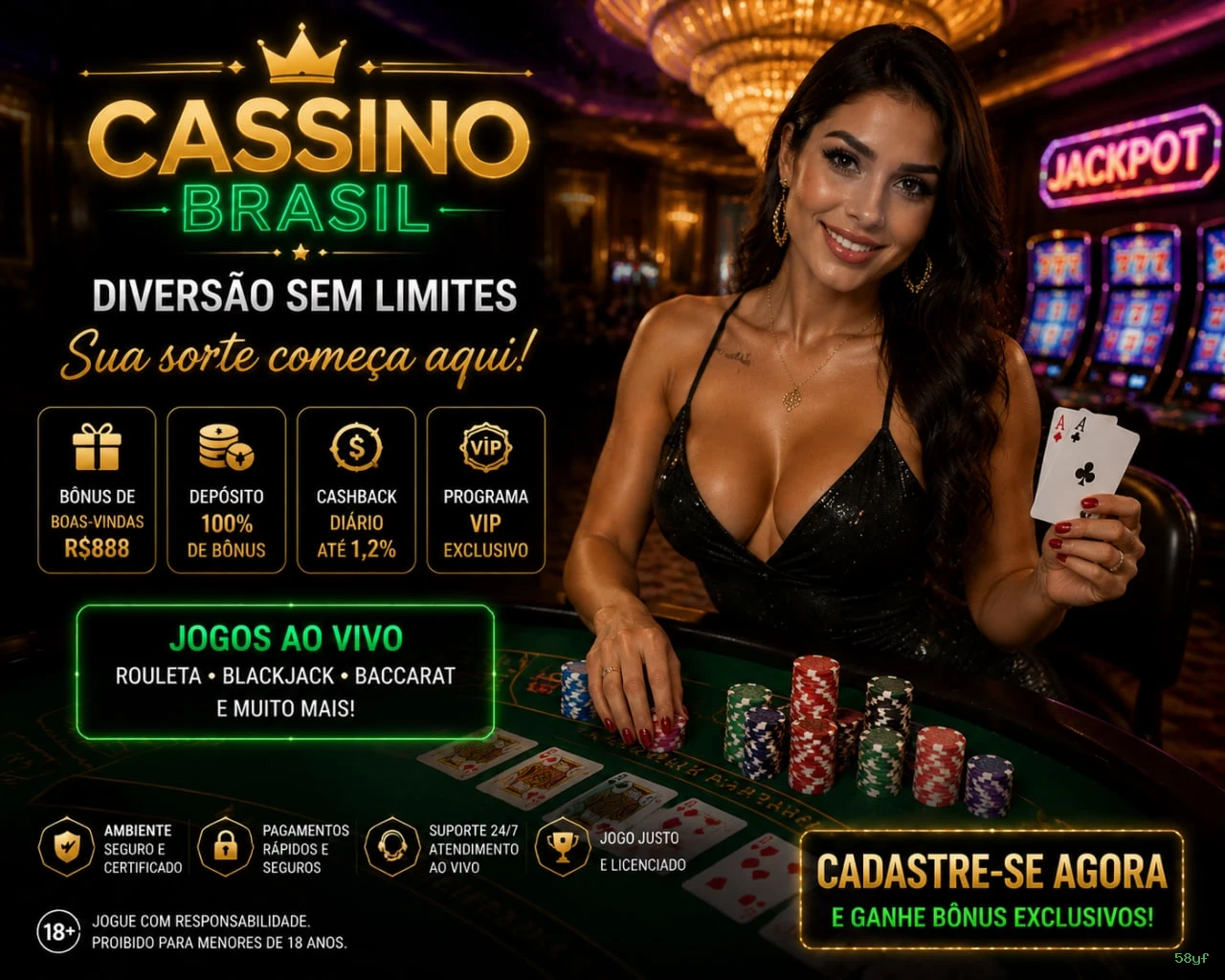 Imagem promocional da 58yf mostrando a plataforma e suas vantagens